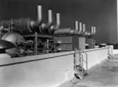 Close-up view at the Florida Power and Light Company plant - Riviera Beach, Florida.