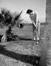 Jean Hopkins plays at a golf tournament - Saint Augustine, Florida