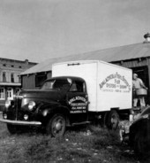 Truck loading oysters - Apalachicola, Florida