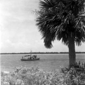 Oyster boat off St. George Island - Apalachicola, Florida