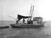 Oyster boat and crew - Apalachicola, Florida