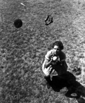 Mary Rountree catches a ball - Opa-locka, Florida