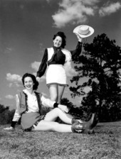 Cowgirls with the Congressional baseball team - Ocala, Florida