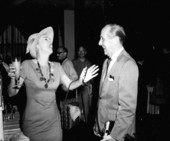 Unidentified man and woman at the movie celebration - Miami Beach, Florida