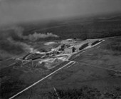 Aerial view overlooking the Hudson Pulp and Paper Company plant - Palatka, Florida
