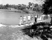 Retirees enrolled in a fishing school - Saint Petersburg, Florida.