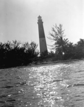View looking toward Loggerhead Key Lighthouse in the Dry Tortugas - Monroe County, Florida.