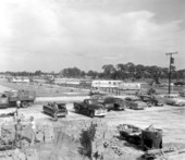 View of the construction site at the trailer park - Sarasota County, Florida