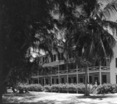View of The Island Inn Hotel, oldest on the island - Sanibel Island, Florida .