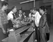 International teacher at the machine shop - Dade County, Florida .
