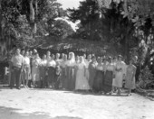 International teachers at the Fountain of Youth - Saint Augustine, Florida .