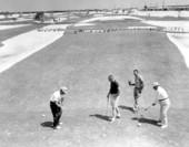 View of the Key Colony Beach Golf Club and golfers - Key Colony Beach, Florida