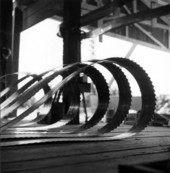 Saws at a lumber mill - Blountstown, Florida .