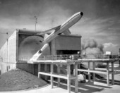 Missile launching at USAF Missile Test Center - Tampa, Florida