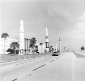 Rockets along the road at Patrick Air Force Base - Cocoa Beach, Florida