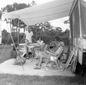 Campers at the St. Andrews State Park - Panama City, Florida