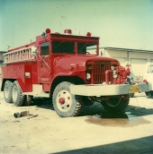 Renovated fire truck at the DeSoto Correctional Institution, 1980
