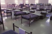 Interior view showing sleeping quarters at the Hardee Correctional Institution in Bowling Green.