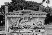 Sculpture at the Villa Vizcaya attraction in Miami, Florida.