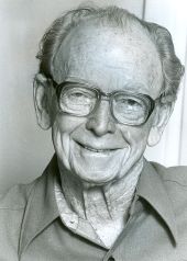 Portrait of sports broadcaster Red Barber.