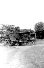 P&H trencher at the Los Robles subdivision in Tallahassee, Florida.