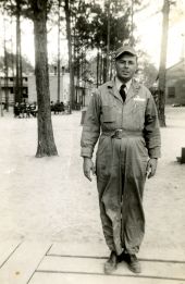 Portrait of Clarence Garbutt Plant at Edwards Air Force Base in California.