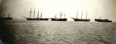 Ships blown ashore on Dog Island by 1899 hurricane.