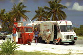 "Robert-A's Taco Wagon" parked at Smathers Beach, Key West, Florida..