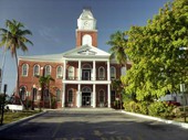 The Monroe County Court House on Whitehead Street, Key West, Florida..