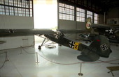 Fieseler Fi-156 Storch German "STOL" aircraft on display at the "Fantasy of Flight" air museum.