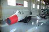 Replica of a Bachem Ba 349 "Natter Viper" WWII German rocket fighter aircraft on display at the "Fantasy of Flight" air museum - Polk City, Florida