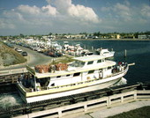 Charter fishing boat "Can't Miss" entering the Garrison Bight in Key West, FL following a days fishing..