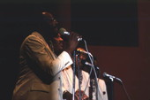 View of the Dixie Hummingbirds performing during the Gospel Concert Reunion - Orlando, Florida.