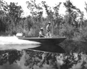 Game and fish officers cruise the river