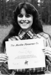Dana L. King holds her firearm safety certificate