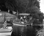 Raft near the shore - Suwannee River, Florida