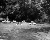 Visitors float at the spring - Columbia County, Florida
