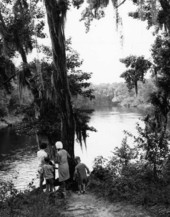 Visitors near the Suwannee River - Suwannee County, Florida