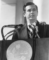 Florida's 37th Governor Reubin O'D Askew delivering his second inaugural address - Tallahassee, Florida.