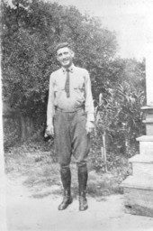 Portrait of Sam Wahnish in WWI uniform - Tallahassee, Florida.