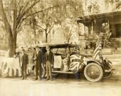 Governor-elect John W. Martin, Governor Cary A. Hardee and third man during Florida's centennial celebration