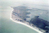 Aerial view of Cayo Costa island - Lee County, Florida.