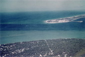 Aerial view overlooking Cayo Costa island - Lee County, Florida.