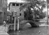 People enjoying the Venetian pool - Coral Gables, Florida