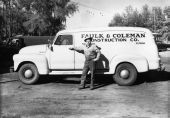 Unidentified man in front of a van - Tallahassee, Florida .