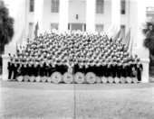 FAMU Marching Band in front of the Capitol - Tallahassee, Florida.