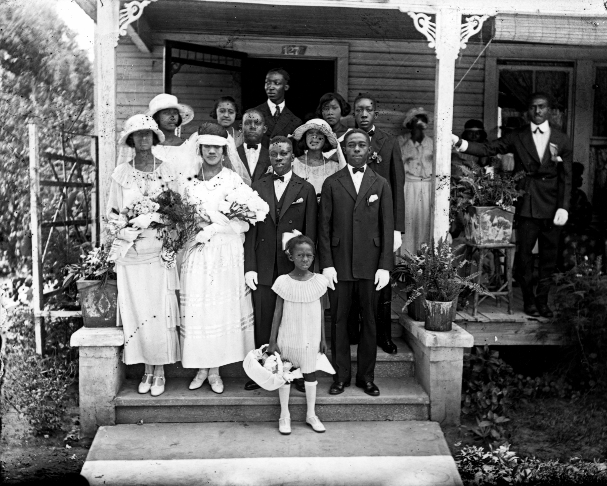 Sanders-Eckles wedding party.