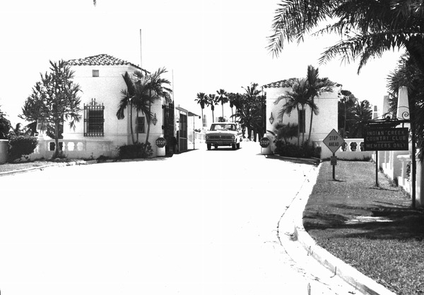 Entrance to Indian Creek Country Club - Surfside, Florida