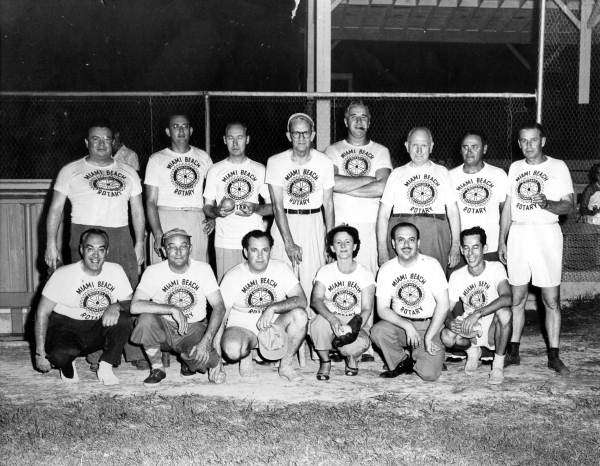 Miami Beach Rotary Club softball team