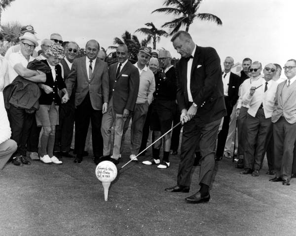 Teeing off at Normandy Shores Golf Course